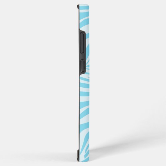 Blue Zebra Pattern Samsung Galaxy Hülle (Rechte Seite)