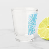 Blue Zebra Pattern Schnapsglas (Links)