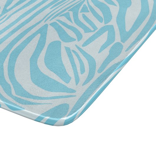 Blue Zebra Pattern Schneidebrett (Ecke)