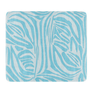 Blue Zebra Pattern Schneidebrett