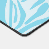 Blue Zebra Pattern Schreibtischunterlage (Ecke)