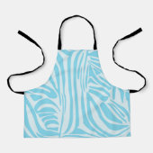 Blue Zebra Pattern Schürze (Vorderseite)