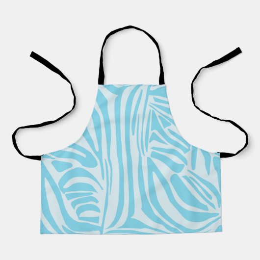 Blue Zebra Pattern Schürze (Vorderseite)