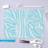 Blue Zebra Pattern Seidenpapier (Handwerk)