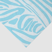 Blue Zebra Pattern Seidenpapier (Ausschnitt)