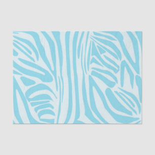 Blue Zebra Pattern Seidenpapier