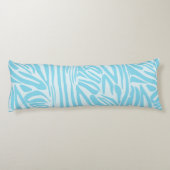 Blue Zebra Pattern Seitenschläferkissen (Rückseite)