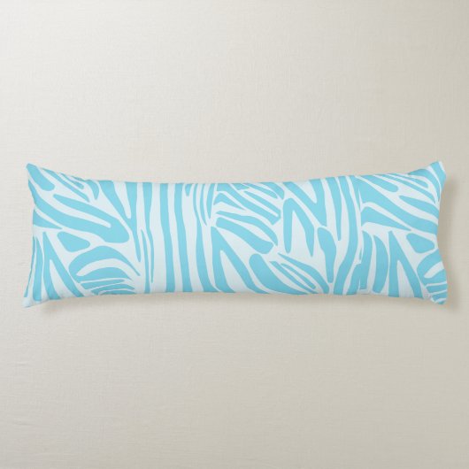 Blue Zebra Pattern Seitenschläferkissen (Vorderseite)