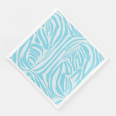 Blue Zebra Pattern Serviette (Ecke)