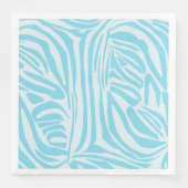 Blue Zebra Pattern Serviette (Vorderseite)