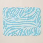 Blue Zebra Pattern Sherpadecke (Vorderseite (Horizontal))