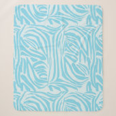 Blue Zebra Pattern Sherpadecke (Vorderseite)