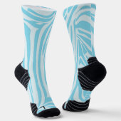 Blue Zebra Pattern Socken (Gewinkelt)