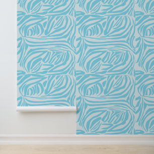 Blue Zebra Pattern Tapete