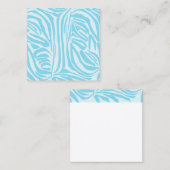 Blue Zebra Pattern Terminkarte (Vorne/Hinten)