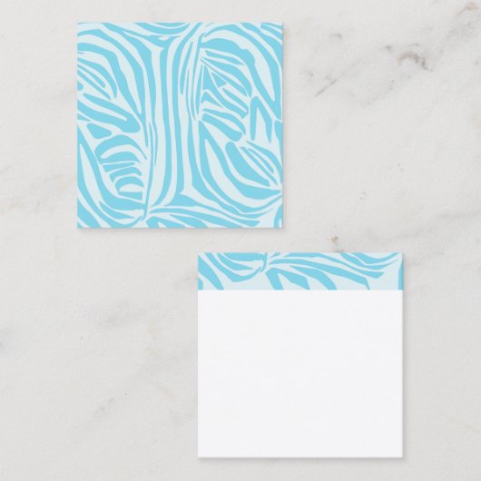 Blue Zebra Pattern Terminkarte (Vorne/Hinten)