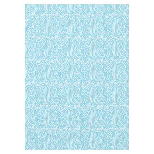 Blue Zebra Pattern Tischdecke (Vorderseite)
