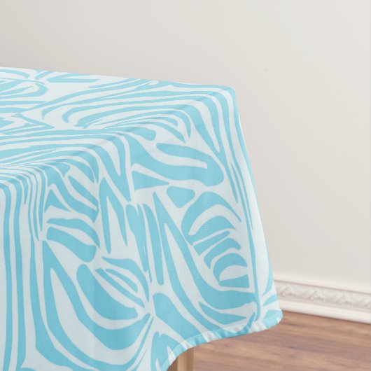 Blue Zebra Pattern Tischdecke (Beispiel)