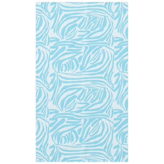 Blue Zebra Pattern Tischdecke (Vorderseite)