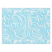 Blue Zebra Pattern Tischdecke (Vorderseite (Horizontal))