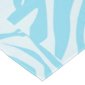 Blue Zebra Pattern Tischdecke (Schrägansicht)