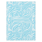 Blue Zebra Pattern Tischdecke (Vorderseite)
