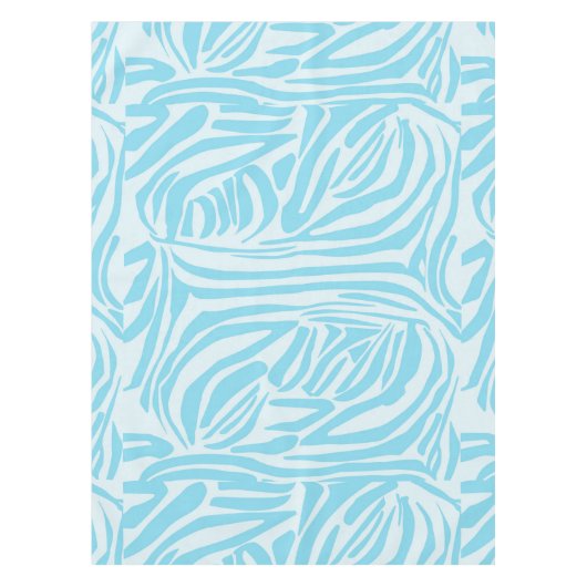 Blue Zebra Pattern Tischdecke (Vorderseite)