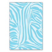 Blue Zebra Pattern Tischnummer (Vorderseite)