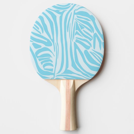 Blue Zebra Pattern Tischtennis Schläger (Vorderseite)