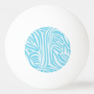 Blue Zebra Pattern Tischtennisball