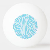 Blue Zebra Pattern Tischtennisball (Rückseite)