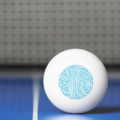Blue Zebra Pattern Tischtennisball (Netto)