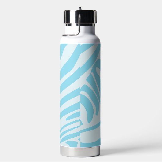 Blue Zebra Pattern Trinkflasche (rechts)