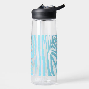 Blue Zebra Pattern Trinkflasche