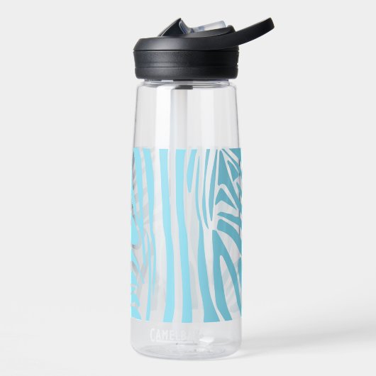 Blue Zebra Pattern Trinkflasche (Links)