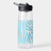 Blue Zebra Pattern Trinkflasche (Rechts)