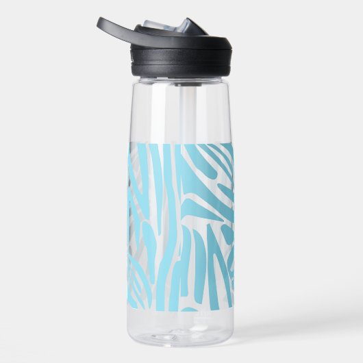 Blue Zebra Pattern Trinkflasche (Rechts)