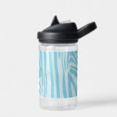 Blue Zebra Pattern Trinkflasche (Links)