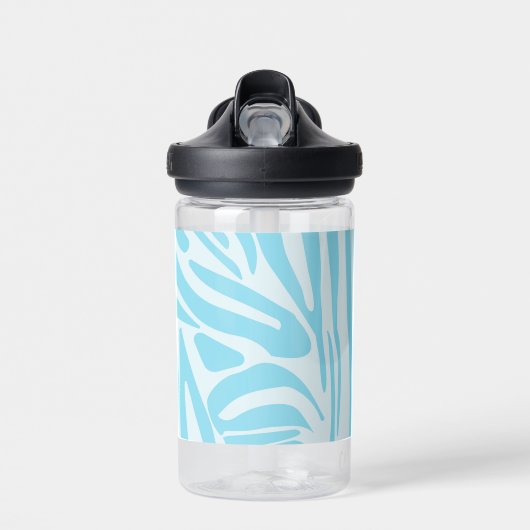 Blue Zebra Pattern Trinkflasche (Vorne)