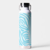 Blue Zebra Pattern Trinkflasche (Vorne)