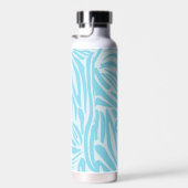 Blue Zebra Pattern Trinkflasche (Rechts)