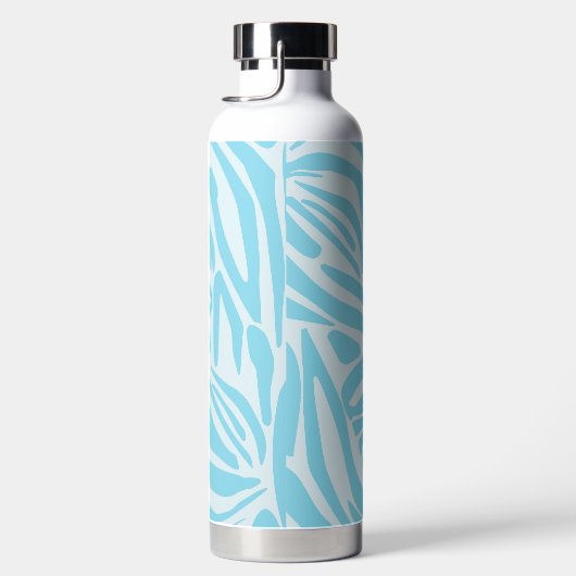 Blue Zebra Pattern Trinkflasche (Rechts)