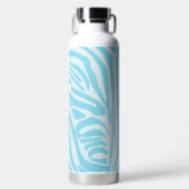 Blue Zebra Pattern Trinkflasche (Vorderseite)