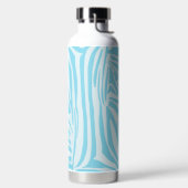 Blue Zebra Pattern Trinkflasche (links)