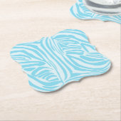 Blue Zebra Pattern Untersetzer (angewinkelt)