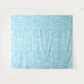 Blue Zebra Pattern Wandteppich (Vorderseite (Horizontal))