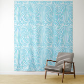 Blue Zebra Pattern Wandteppich (Beispiel)