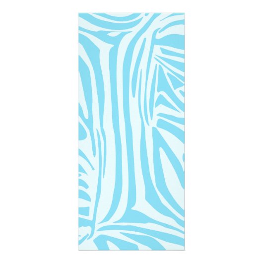 Blue Zebra Pattern Werbekarte (Vorne)