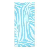 Blue Zebra Pattern Werbekarte (Hinten)