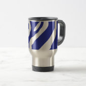 Blue Zebra Reisebecher (VorderseiteRechts)